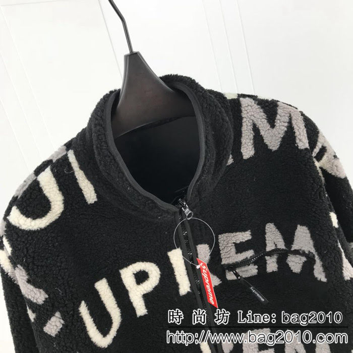 SUPREME18FW 雙面穿 定制提花羊羔絨 男款棉服 ydi2211
